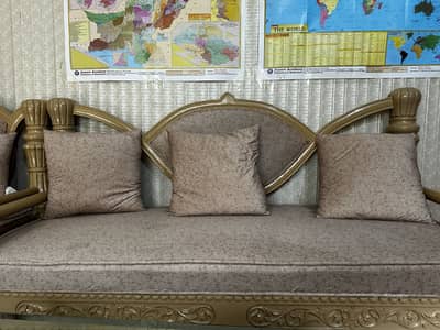 Wooden sofa 7 seater
