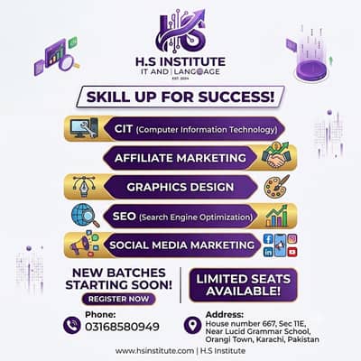 Professional IT and DIGITAL MARKETING Courses in Orangi Town Karachi