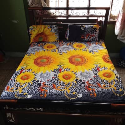 Iron Bed with mattress - Urgent sale