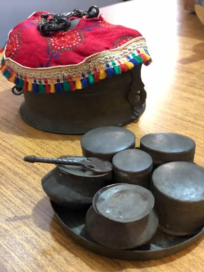 Rare Antique Brass Pandaan Set (70 Years Old)