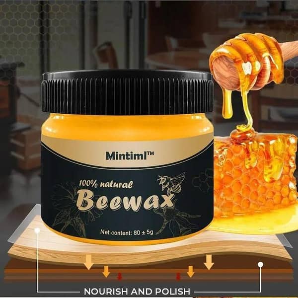 Beeswax Wood Polish and Cleaner for Furniture Care