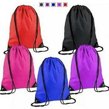 Drawstring Bag for All: Original Parachute Nylon Foldable Gym, Travel & School Backpack (Unisex)