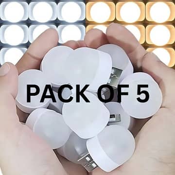 Pack of 5 USB LED Night Light Bulbs | Night Bulb for USB-powered devices