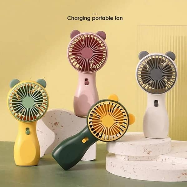 Portable Desk Fan Rechargeable: USB Battery-Operated Travel Fan