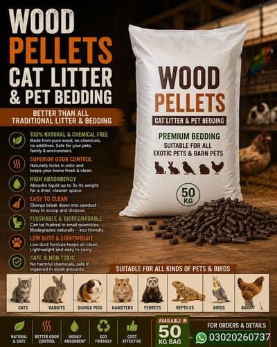 Natural Wood Pellets bedding