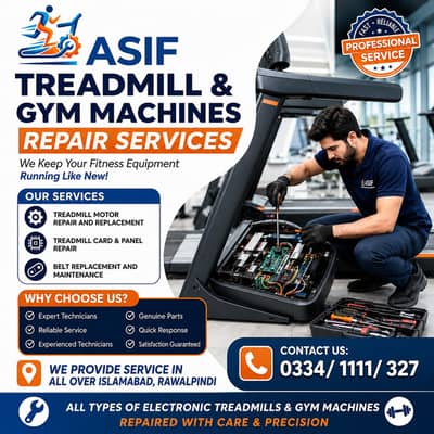 Treadmill Repair & Gym Machine Service Rawalpindi Islamabad