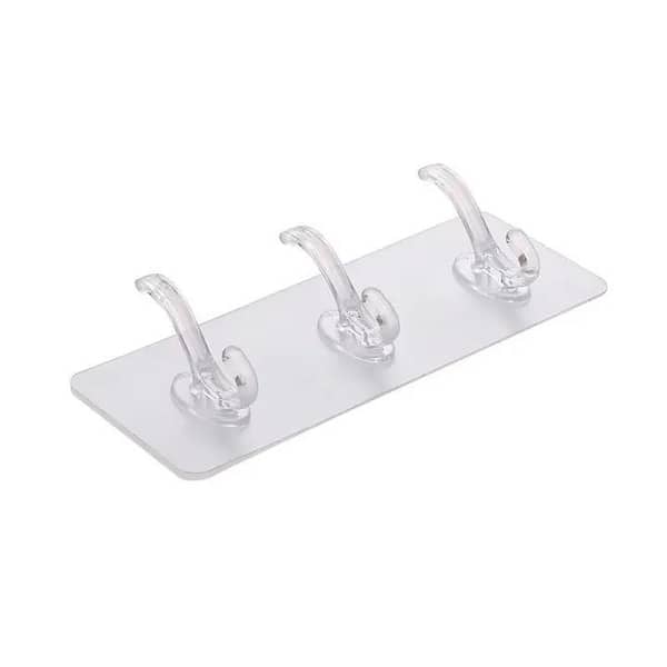6 in 1 Heavy-Duty Adhesive Hooks – No Drill, Waterproof Wall Mounts for Towels, Clothes, Utensils
