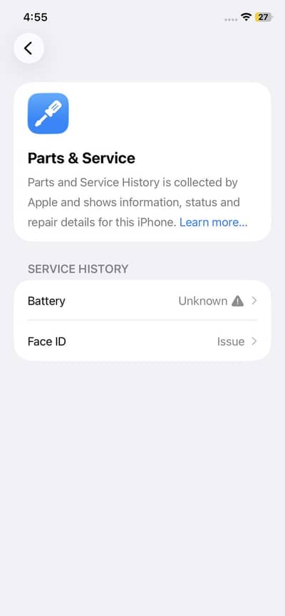 Apple iPhone 11 just battery change and face id issue