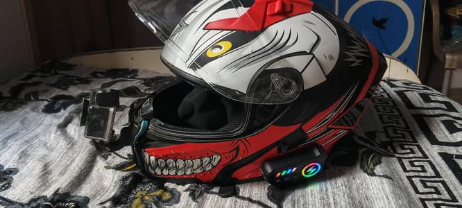 SCORPION EXO HELMET WITH BLUETOOTH INSTALLED & DOT