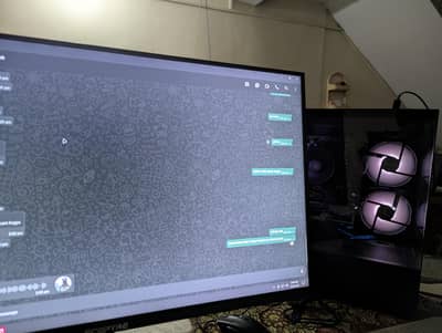 Gaming PC with Monitor | Ryzen 5 2600 , Rx 580 8gb | With Boxes.