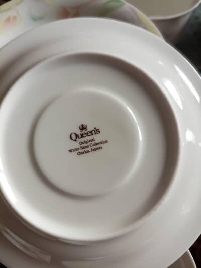 Queens Original white rose Japanese Porcelain dinner set