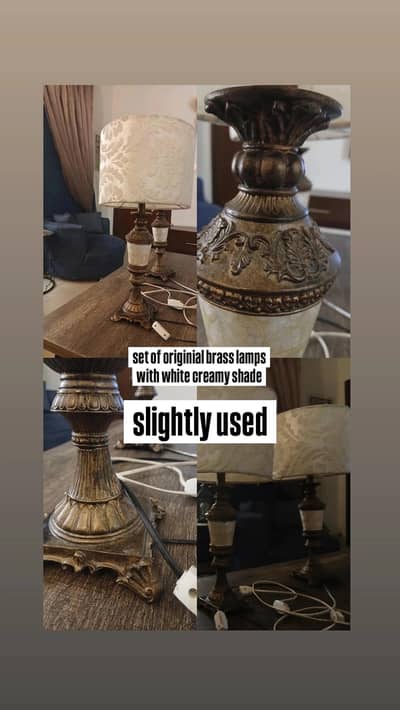 brass lamps