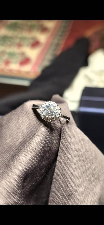 Natural diamond heera 100% natural GRA moissanite pd25% ring pure