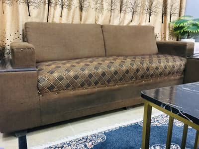 Seven Seater Sofa Set along with Centre Table.