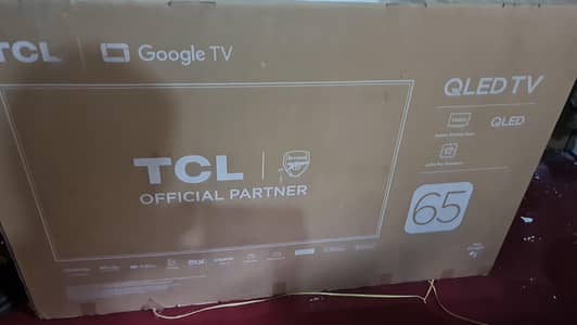 TCL QDmini LED TV 65p8k complete Box