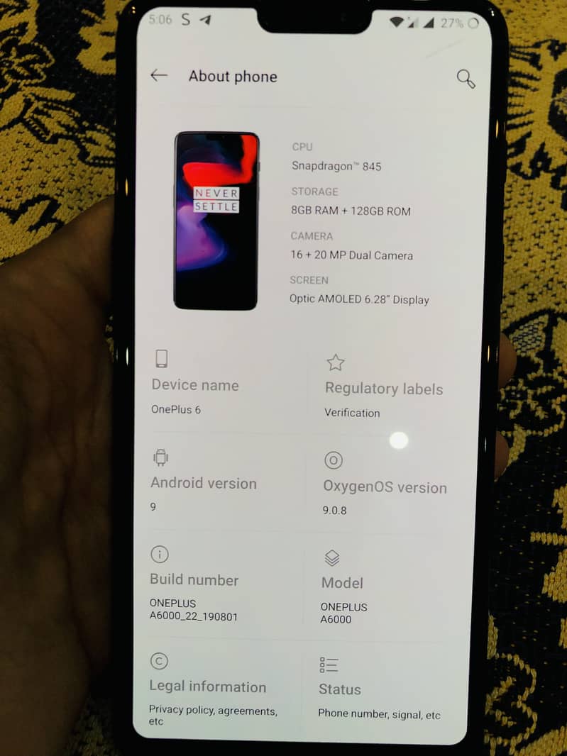 One Plus 6 4