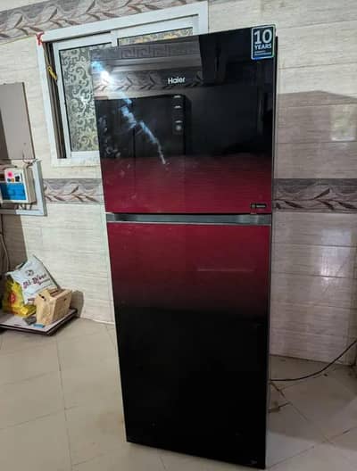 Haier refrigerator 14 cubic medium size in warranty