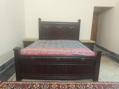 Double Bed + dressing table + Almirah Wooden high quality new