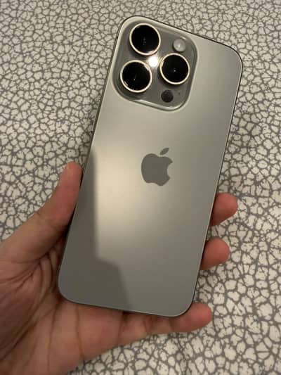 Apple iPhone 15 Pro, pta approved, 128gb, 88% health, natural titanium