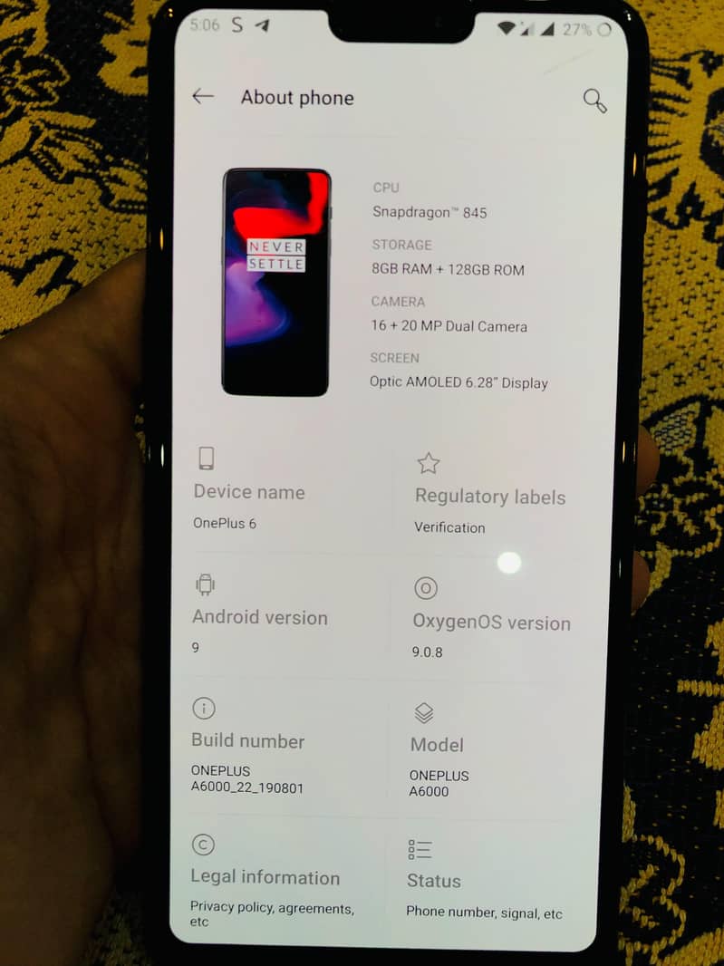 One Plus 6 6