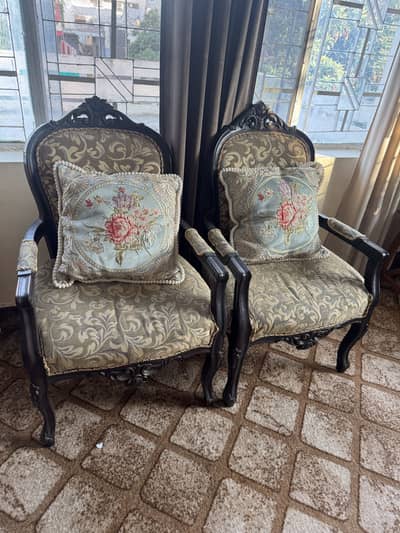 Coffee chair set with table