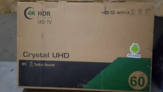 24" Crystal UHD 4K Android Smart TV – Ultra HD HDR, IPS Panel & Turbo