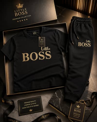 Little BOSS Premium Kids Summer Tracksuit | Ultra Soft Micro Fabric