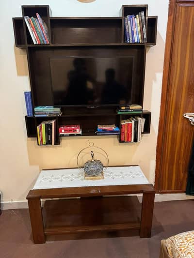 LED TV with Media and TV Console
