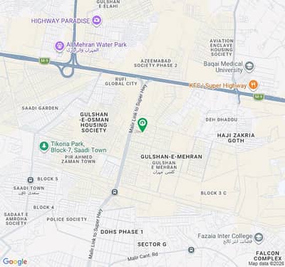 1000 SQ. YD PLOT FOR SALE GULSHAN-E-MEHRAN BLOCK 1A NEARBY SAIMA PAARI