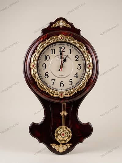 Elegant vintage-style pendulum wall clock premium quality