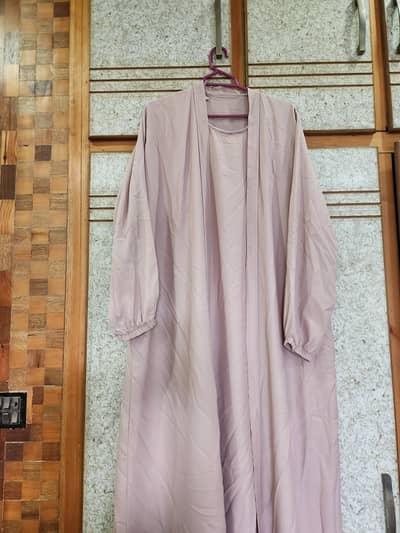 Blush Pink Abaya with Inner