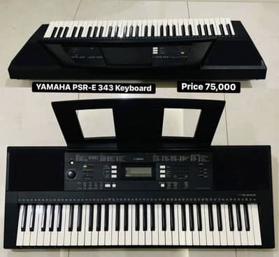 Yamaha Psr-E343 Keyboard /Piano/Guitar/Amp/Electric/Bass/Benjo