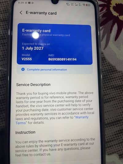 vivo y11 d