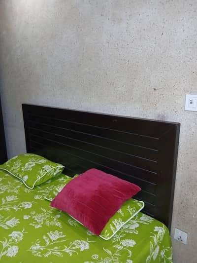 double bed  + side table