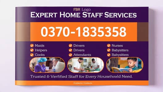Babysitter, Nanny, Maid, Cook, Patient Attendant, Nursing Staff