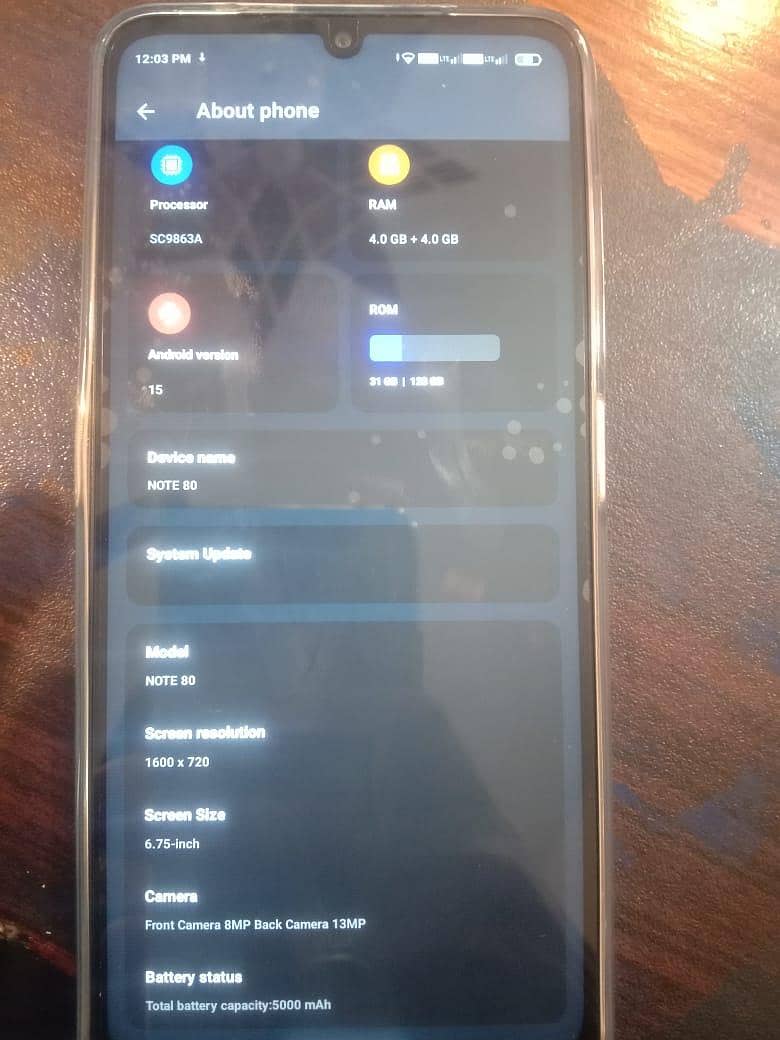SEGO NOTE 80 HAI 6