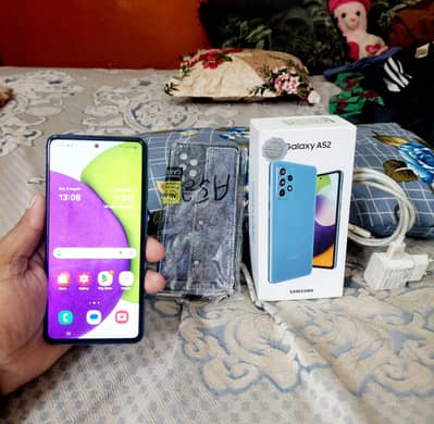 Samsung Mobile A52 with Complete Box Sealed phone
