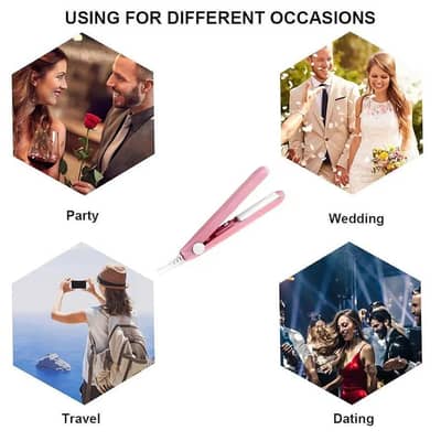 2-in-1 Mini Hair Straightener & Curler
