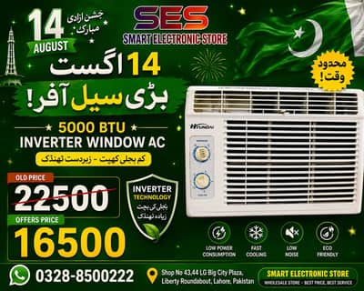 Azadi offers 5000 Btu inverter window ac