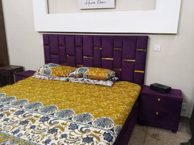 brand new king size bed and side tables only