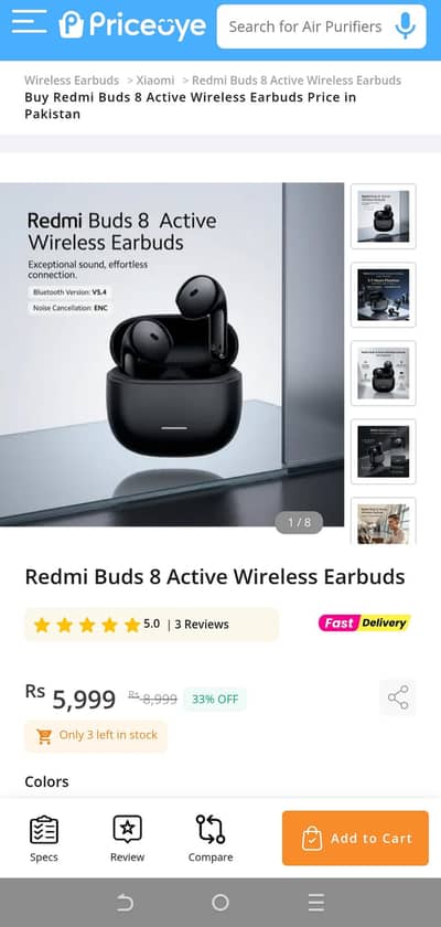 Bud's 8 Active Black Color