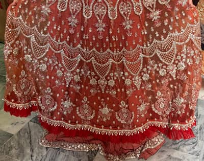 new embroidered Wedding maxi. (stiched)