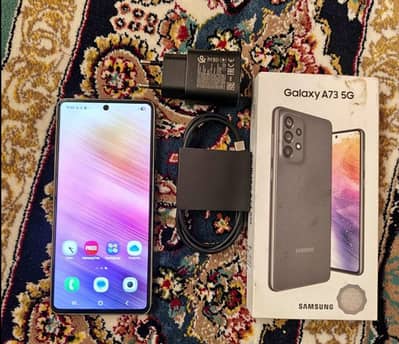 Samsung A73 128GB storage 8GB Ram with box ,charger just non pta h