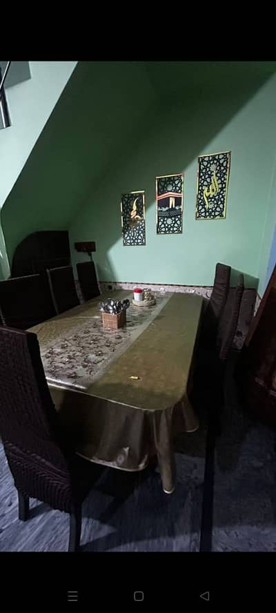 Wooden Dining table+6 wooden chairs