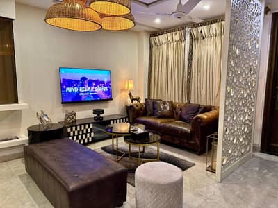 Daily and Wekly Bases Fully Furnished, 2 Beds Apartment For Rent In Phase 8 Airport Road Lahore Near KFC Park