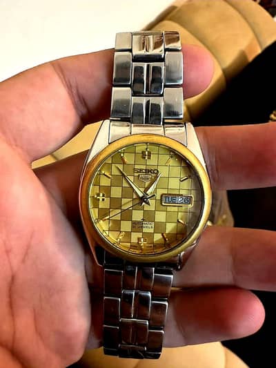 Seiko 5 Chess Dial Watch