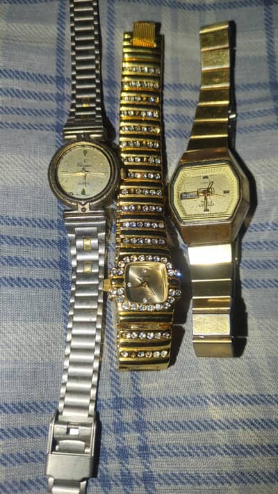 citizen Lexus 18k gold plated watches all three for dirt cheap price