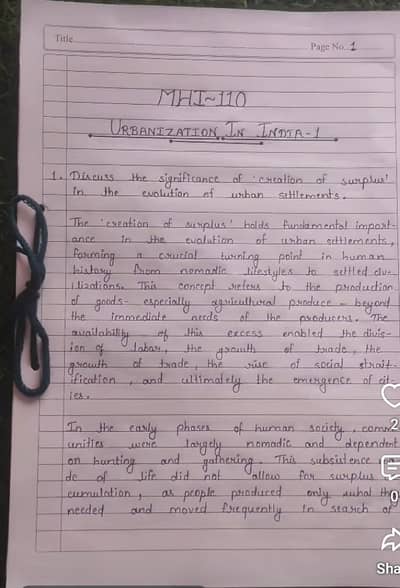 assignment work