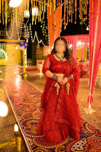 Red Eastern Lehnga