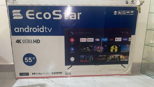  EcoStar 55” 4K Ultra HD Android Smart TV for Sale